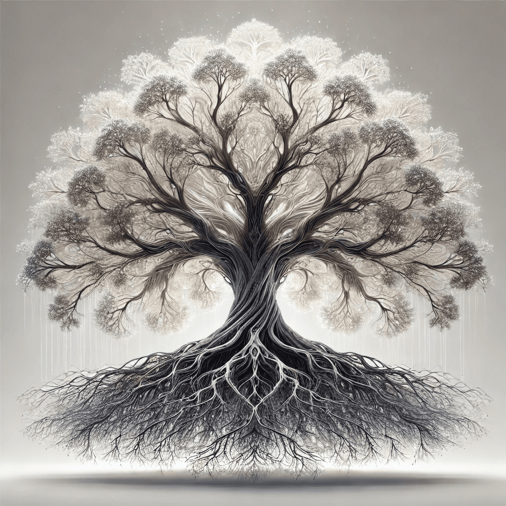 Tree representing growth and intelligence